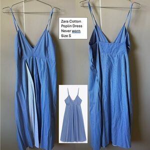Zara cotton poplin dress